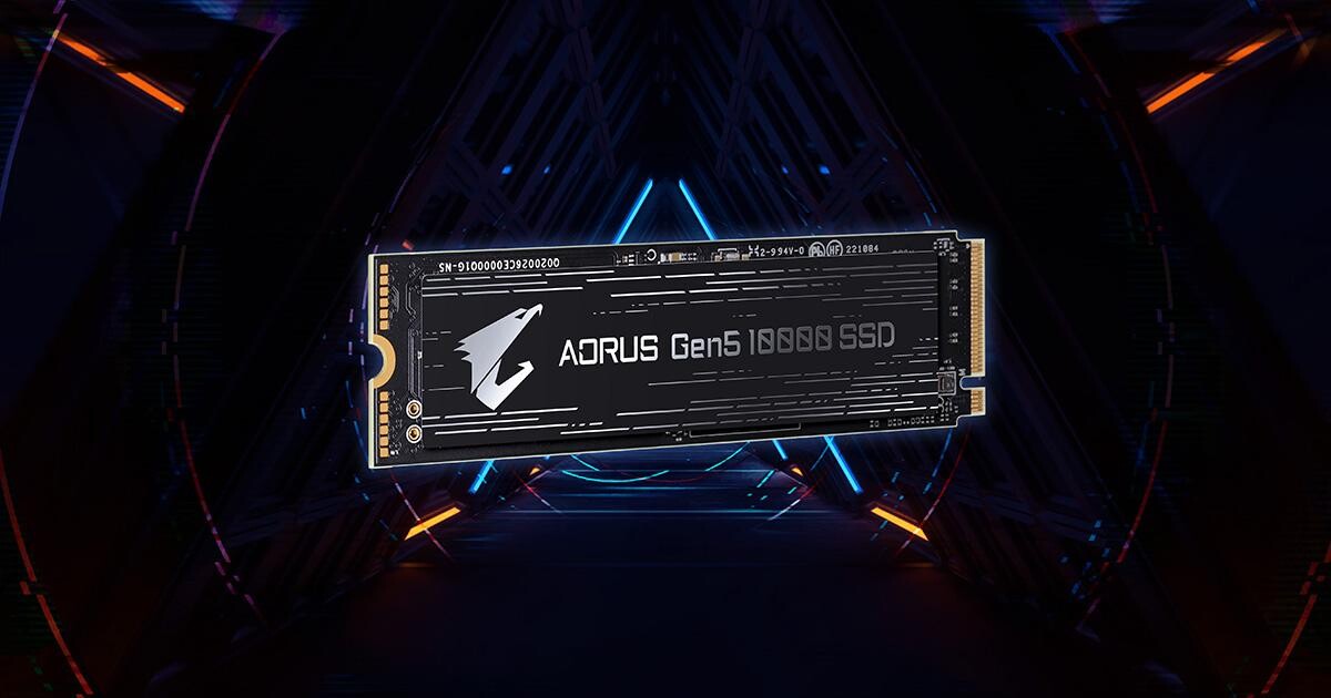 Gigabyte: announced the AORUS Gen5 10000 4 TB SSD
