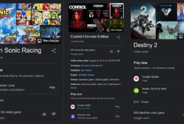 Google ora permette di avviare i giochi direttamente dai risultati di ricerca thumbnail