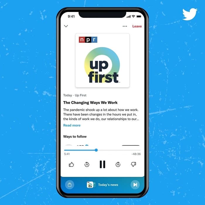 podcast app twitter how it works min