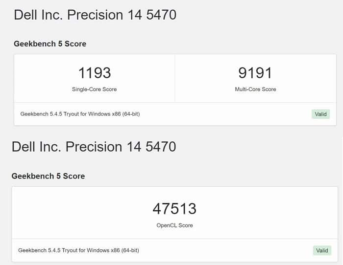 benchmark min