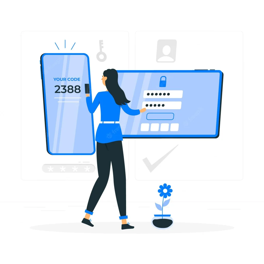Protect your data online two-factor authentication
