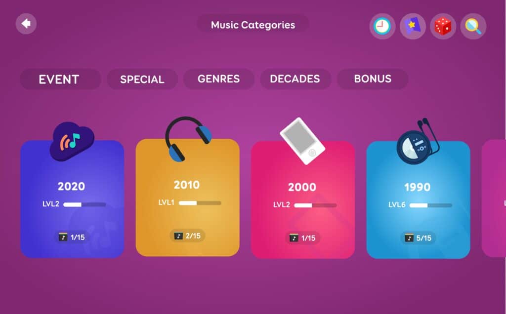 4 Music Categories english