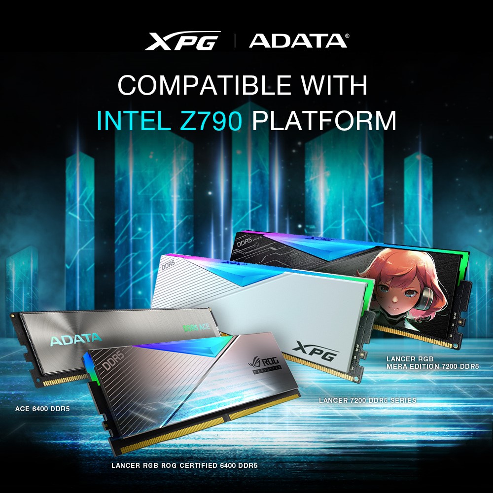 ADATA & XPG: Z790 support and 7200 MT / s frequencies