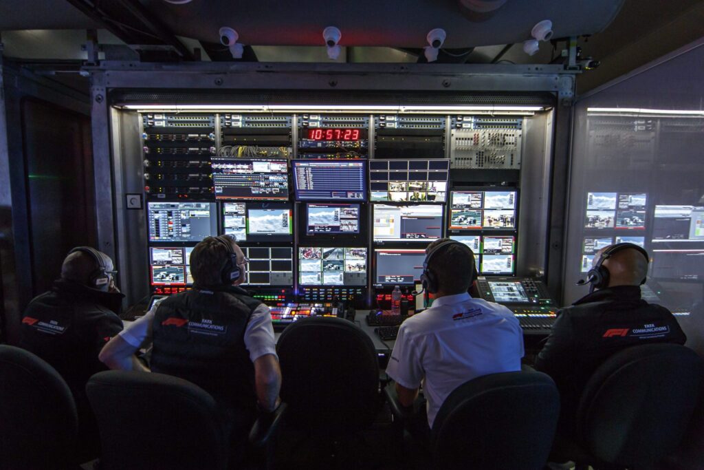 formula1 aws media broadcast center