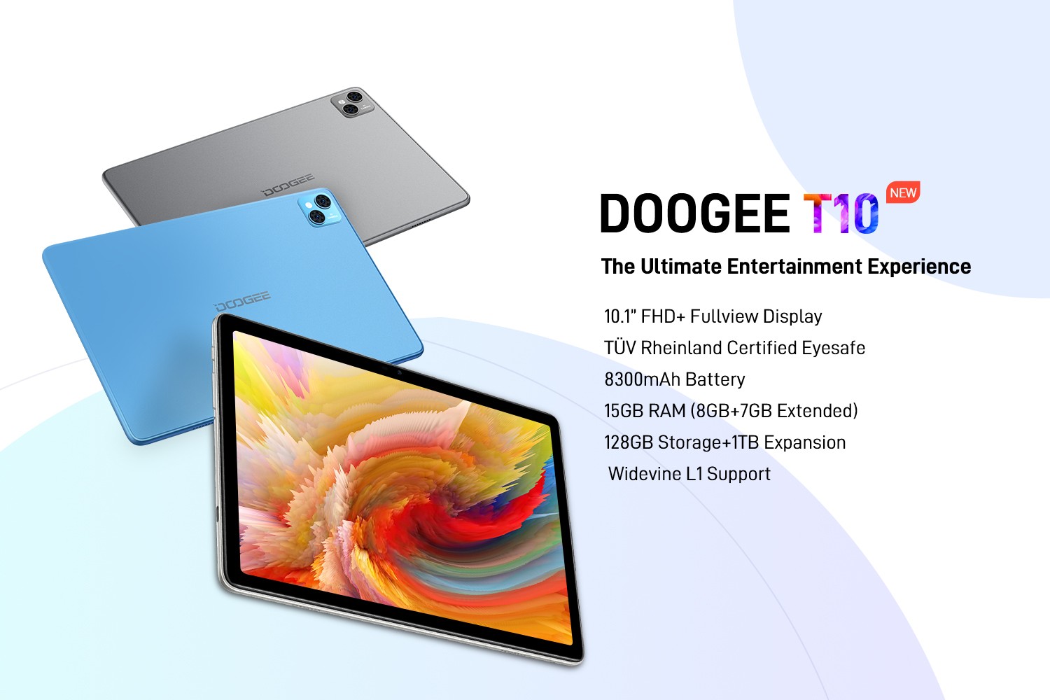 Doogee T10: the new tablet for unprecedented entertainment