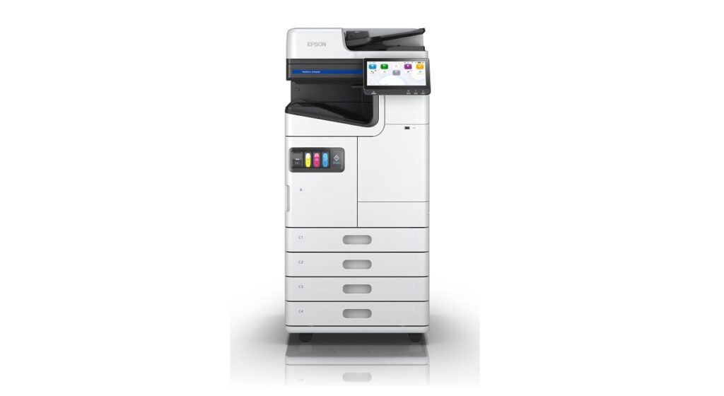 The new Epson WorkForce Enterprise AM C are compact and light 300dpi 12cm with dida min