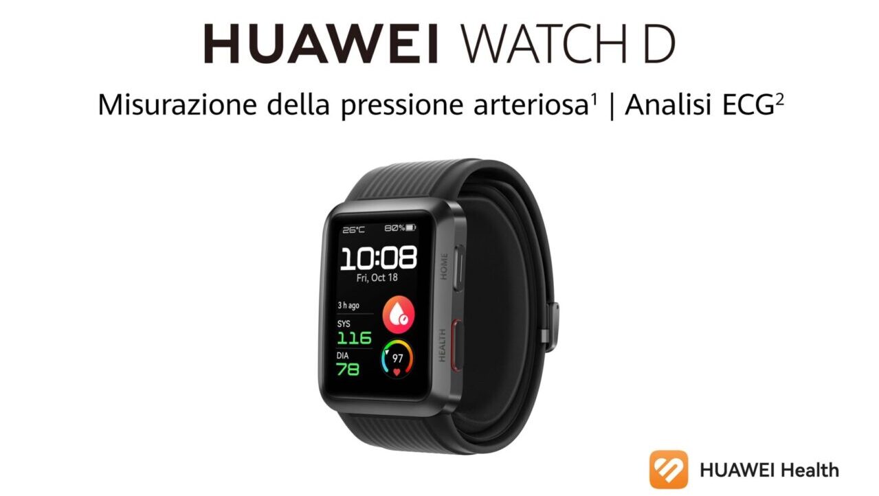 Huawei Watch D arriva in Italia: ecco caratteristiche e prezzo thumbnail
