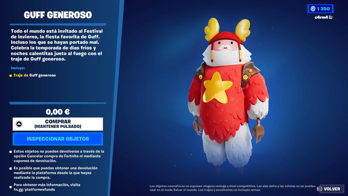 How to get the Fortnite Bountiful Guff skin, exclusive to PC, on console for free