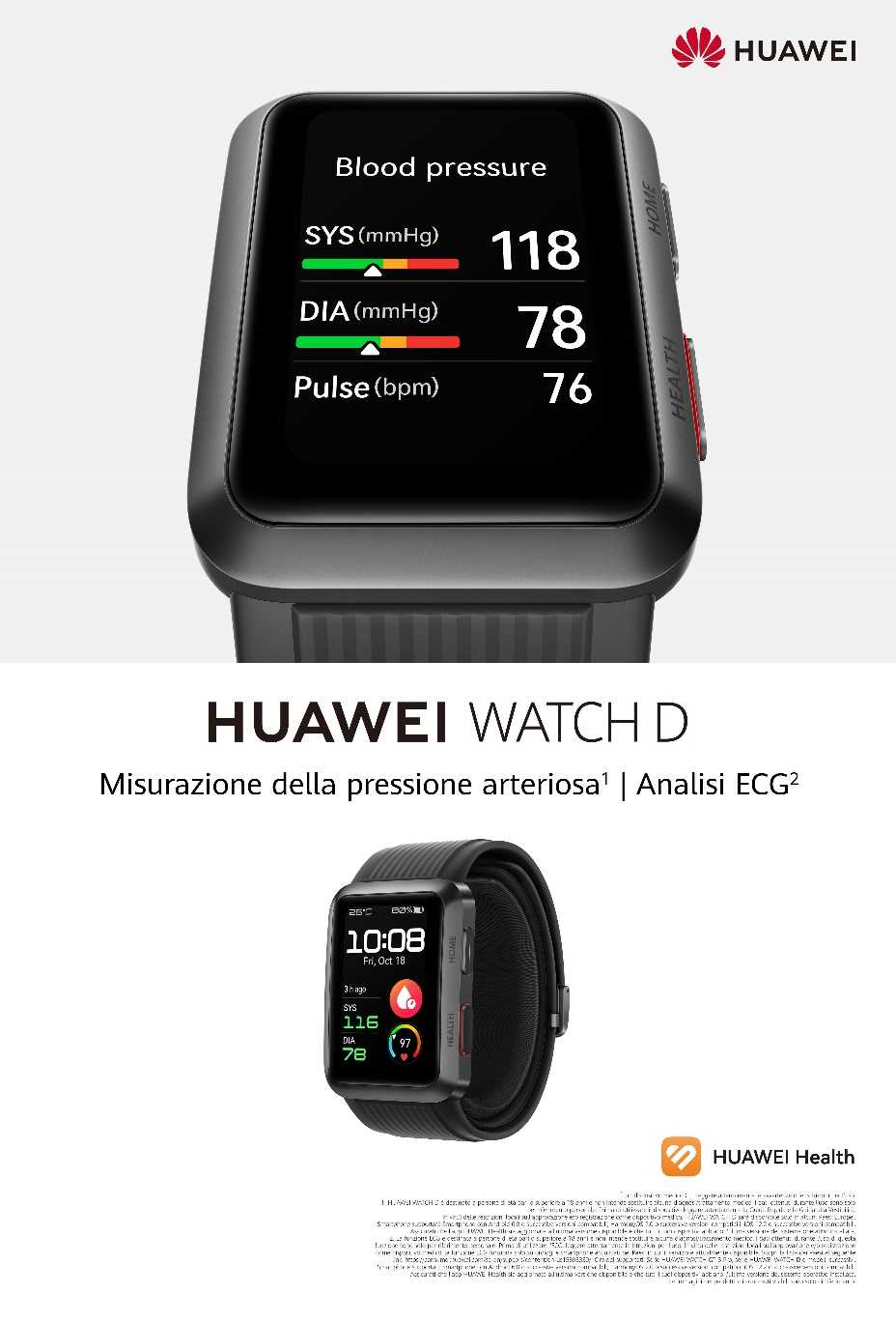 Huawei: announced the arrival in Italy of the Watch D