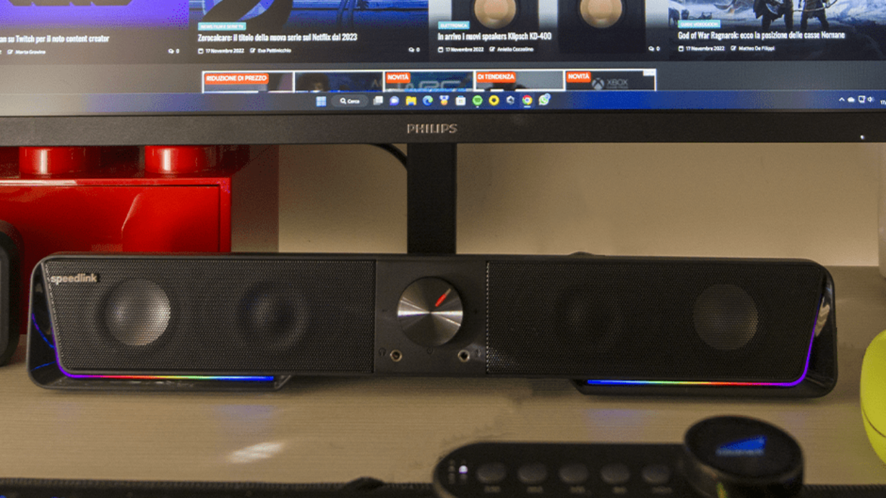Review Speedlink Gravity RGB Stereo Soundbar