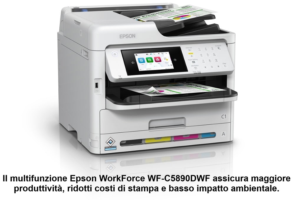 The WorkForce WF C5890DWF 300dpi 15cm multifunction printer with dida min