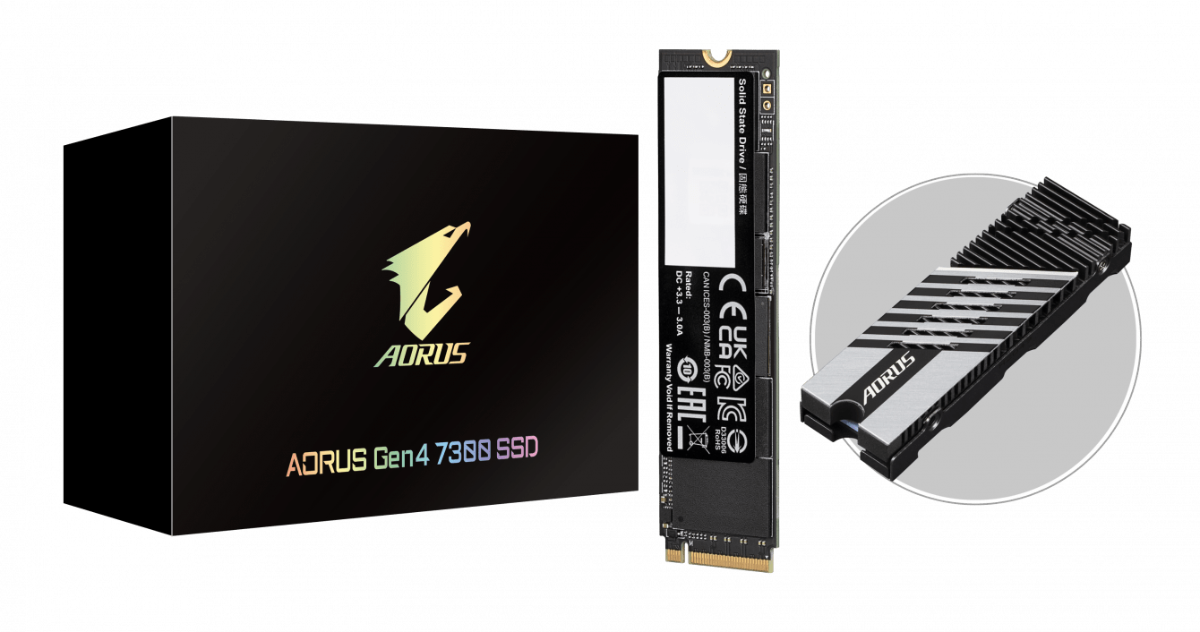 Breakthrough speed with new AORUS Gen4 7300 PCIe 4.0 SSD
