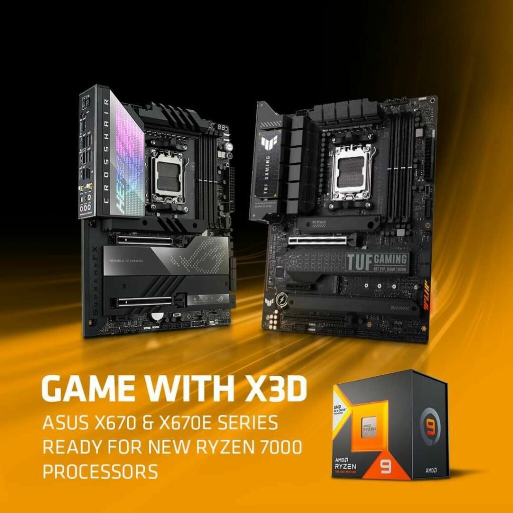 ASUS motherboards are ready for the new AMD Ryzen 7000 series 3D VCache