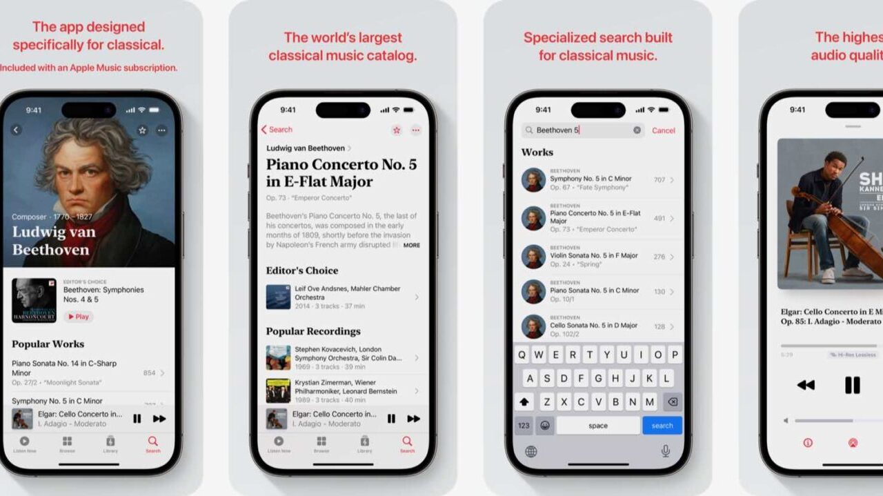 Apple lancia un’app dedicata alla musica classica: arriva Apple Music Classical thumbnail
