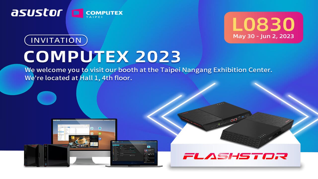 Asustor annuncia la partecipazione a Computex 2023 con importanti novità thumbnail