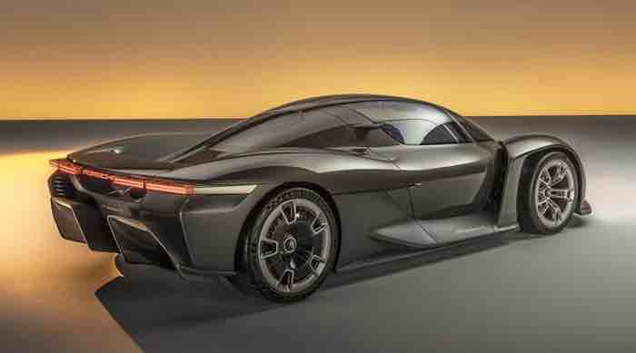 Porsche Mission X, the electric concept to celebrate the 75th anniversary of the brand, press office source