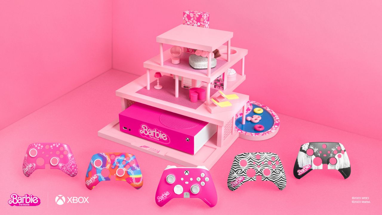 Xbox celebra Barbie con controller e console a tema e contenuti per Forza Horizon 5 thumbnail