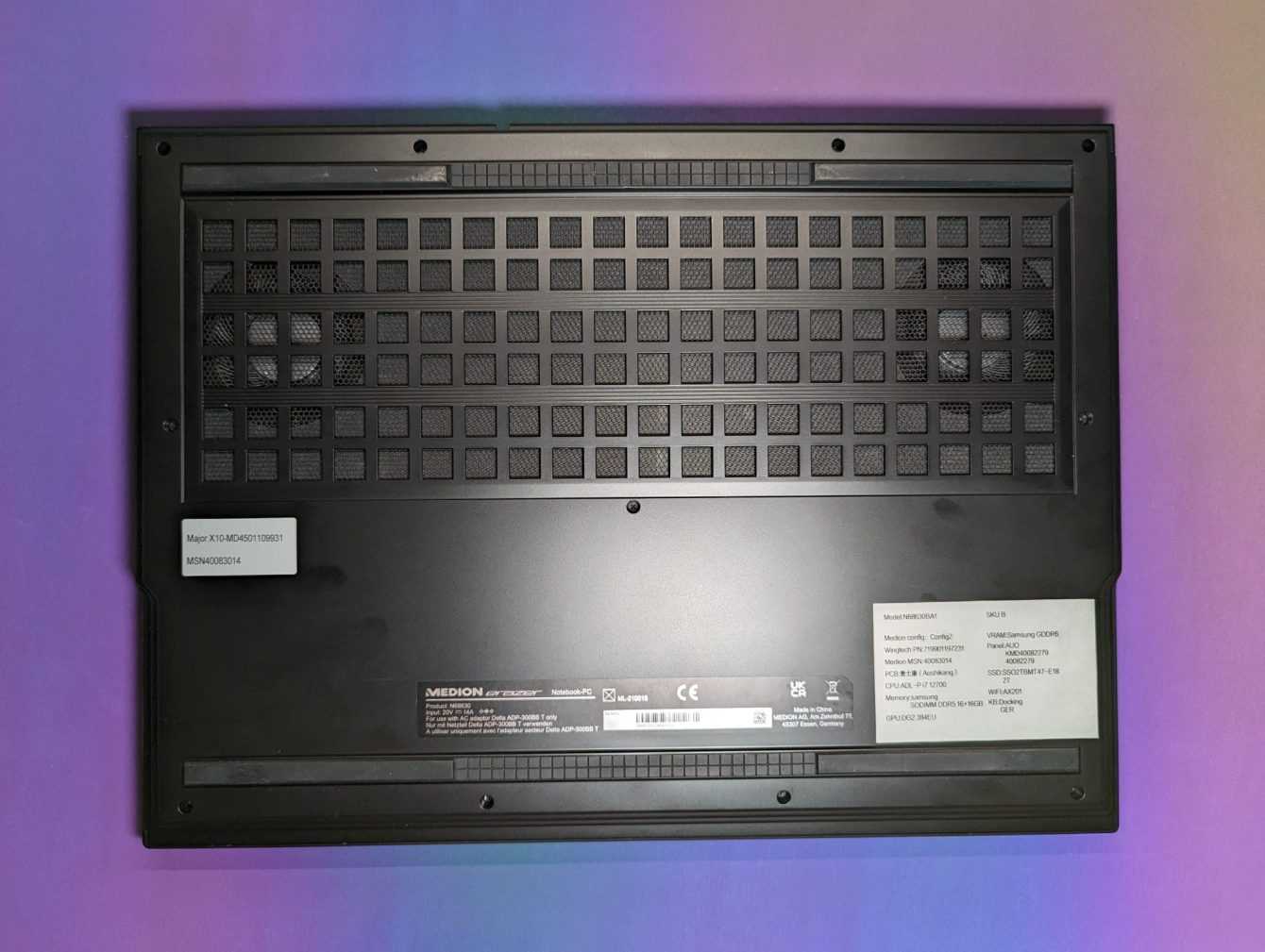 ERAZER Major X10 review: The laptop with Intel ARC