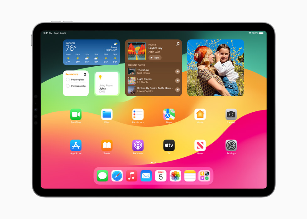 iPadOS 17 interactive widget