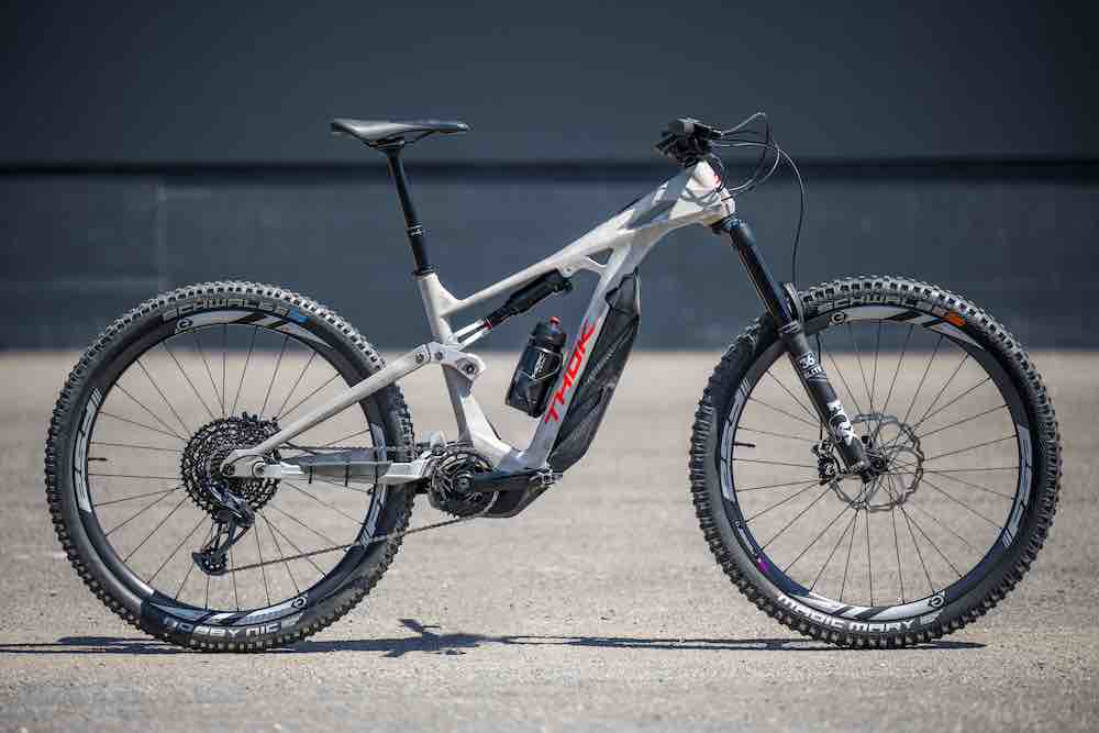 THOK presents the first running prototype of a full suspended 3D printed e mtb, press office source