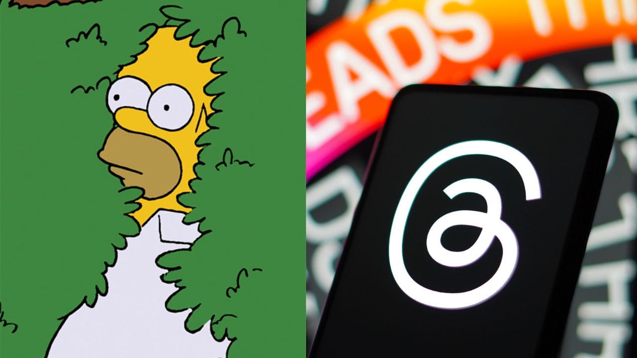 No, The Simpsons didn't expect the Threads thumbnail logo