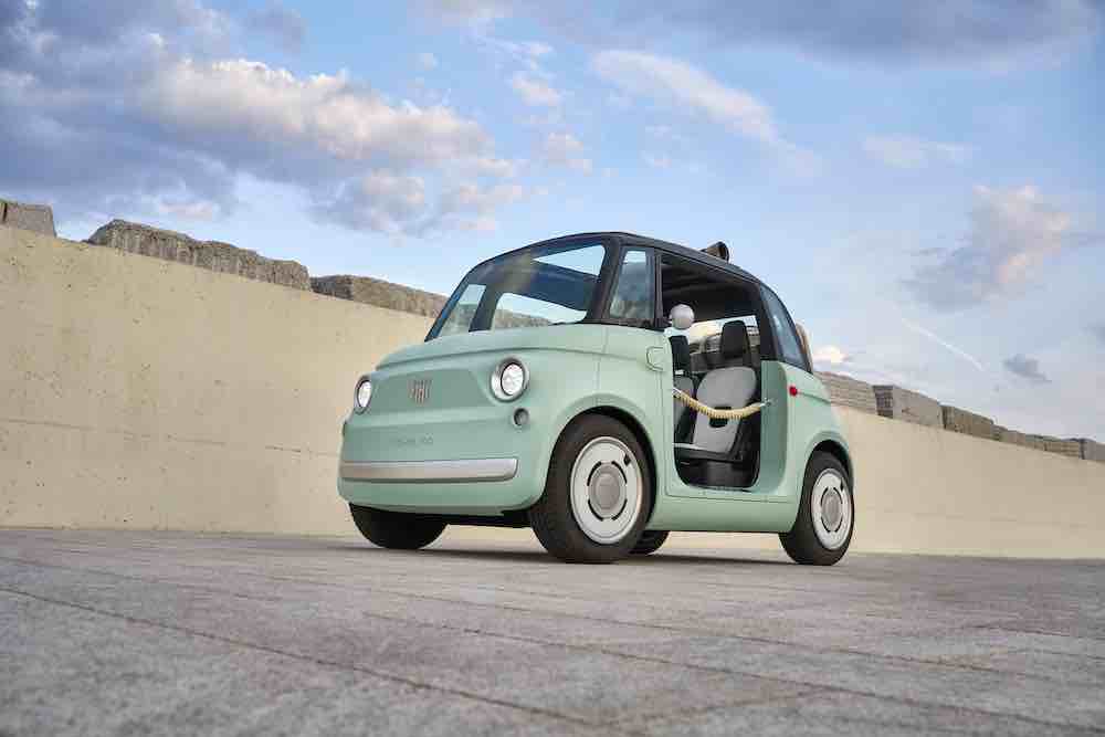 Fiat Topolino, the chic quadricycle that winks at the Dolce Vita, press office source