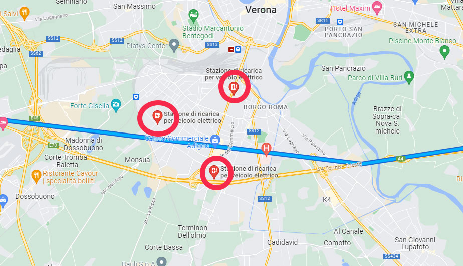 off-highway electric car charging stations