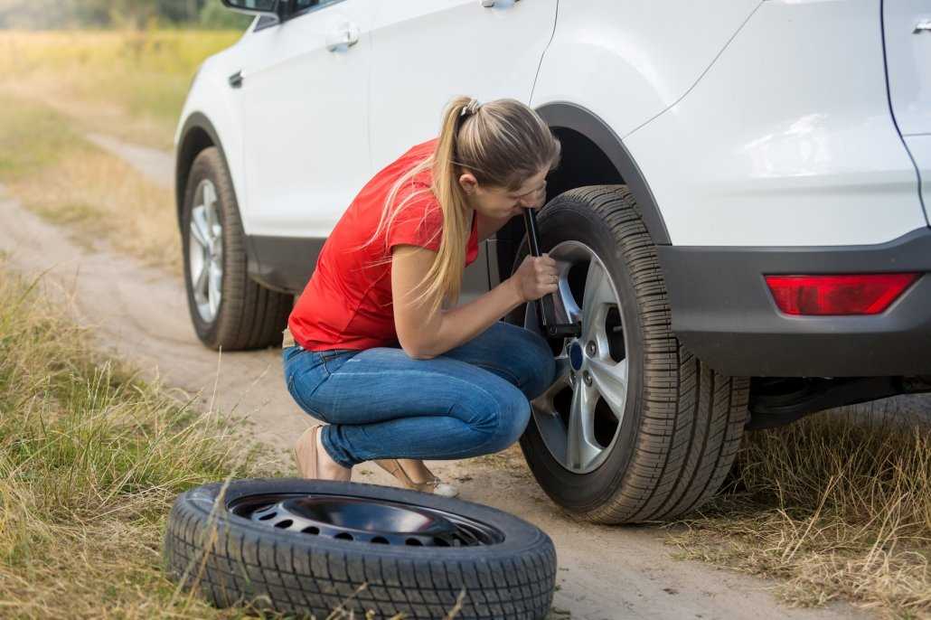 How to change a punctured wheel