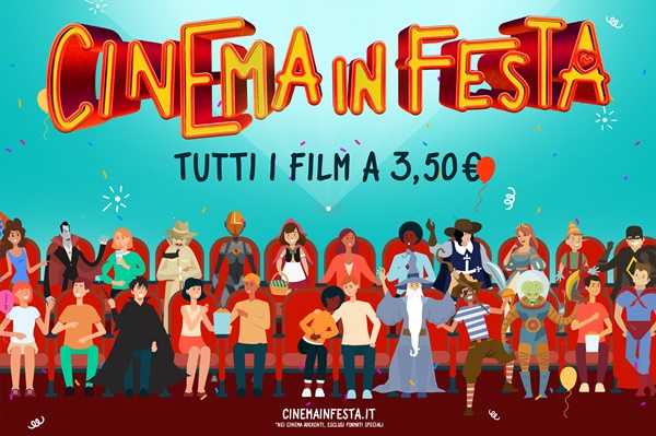 Cinema in Festa from 17 to 21 September: films for only 3.50 euros