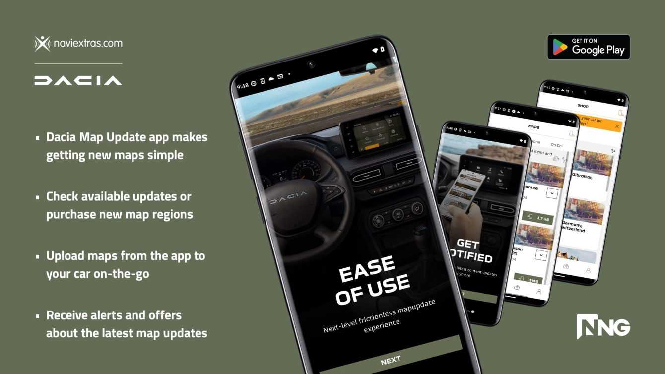 Dacia and NNG: simplified updates for all users