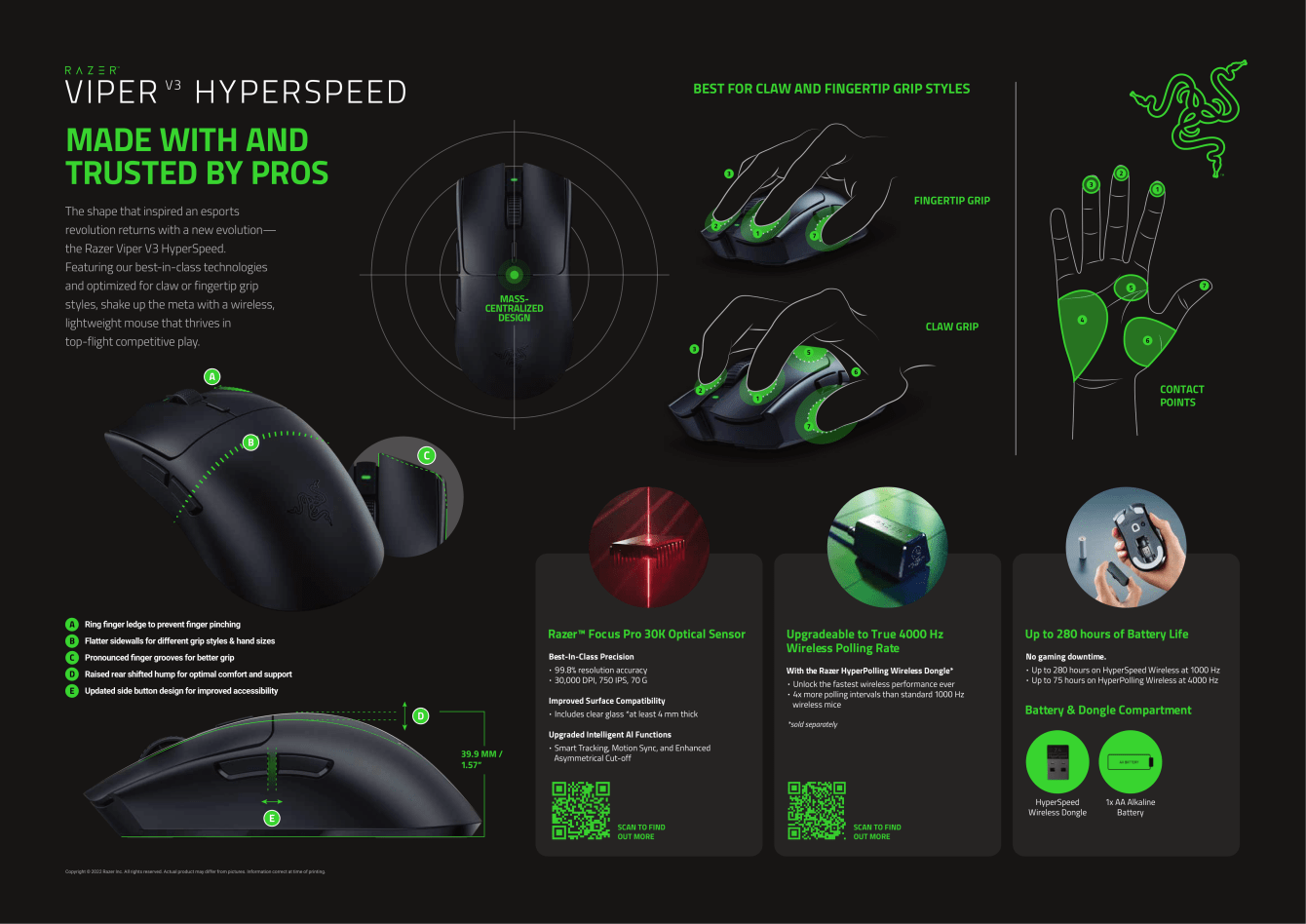 Razer: the new Viper V3 HyperSpeed ​​arrives