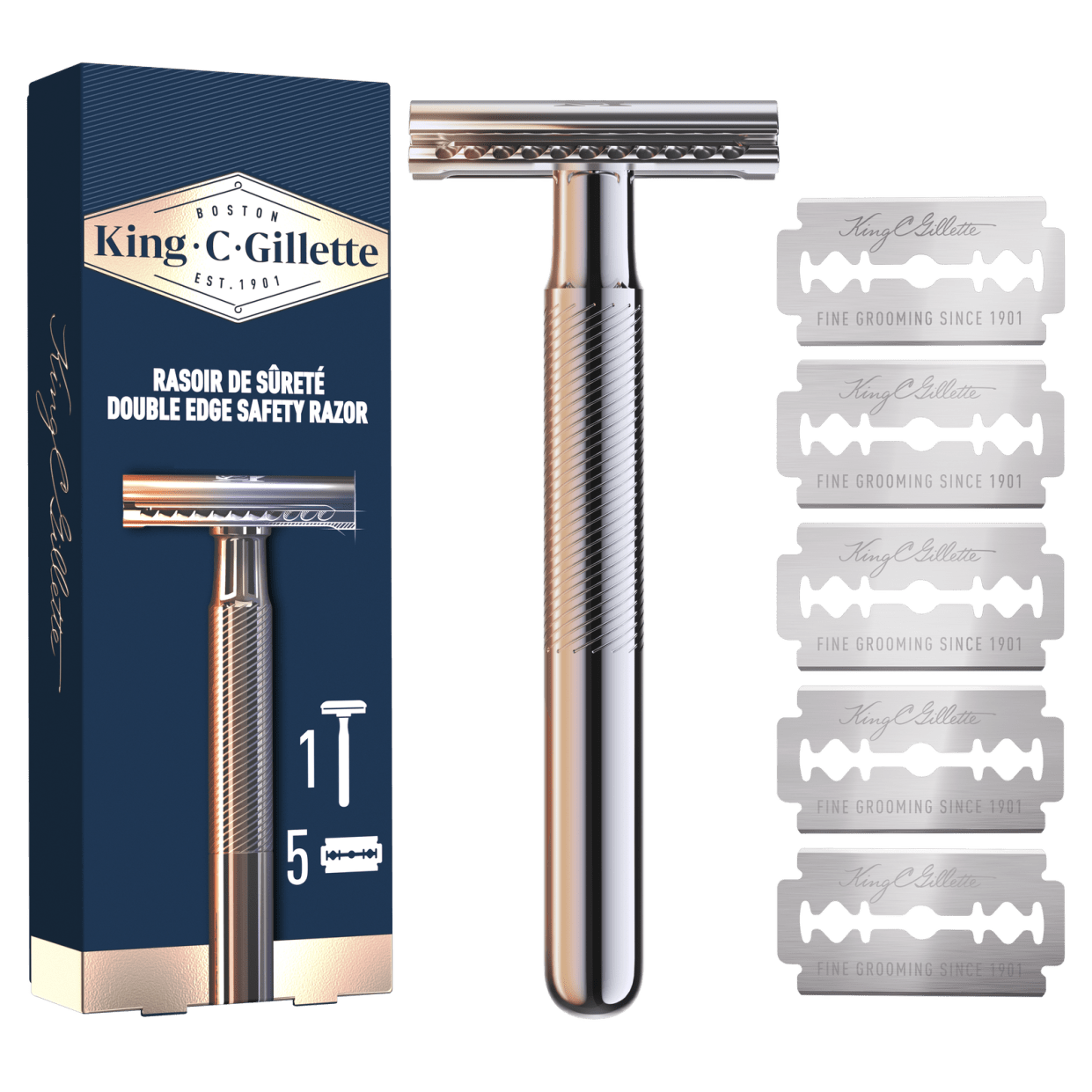 King C. Gillette presents the new vintage package