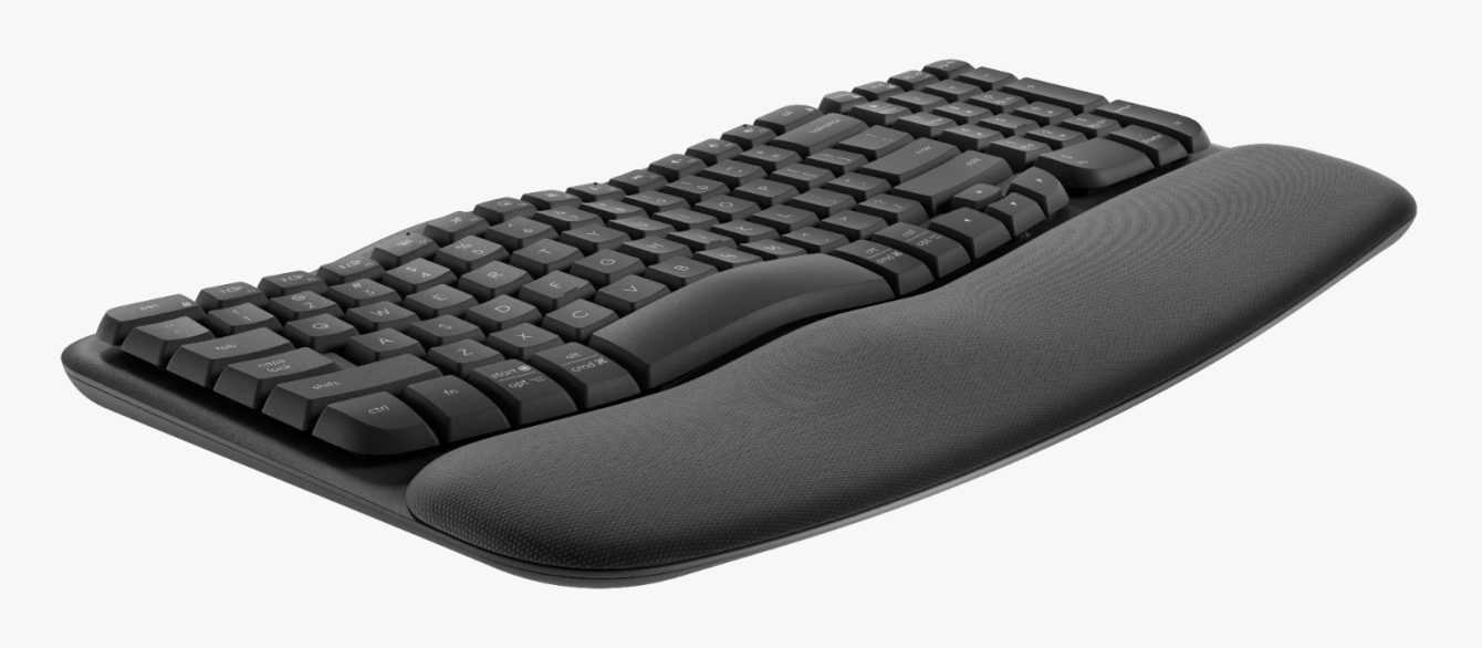 Increase comfort at work with the new ergonomic Wave Keys keyboard from Logitech