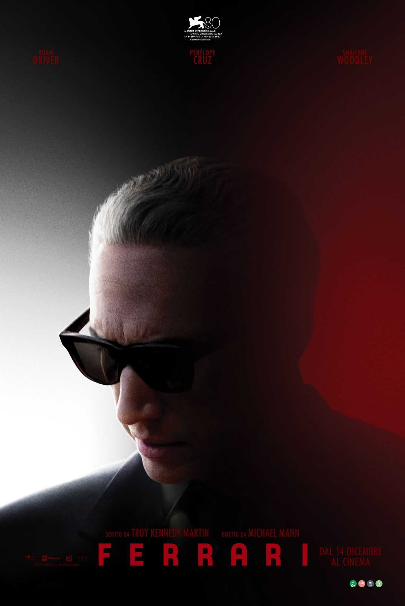 Ferrari: the Italian teaser poster for Mann's film has been revealed