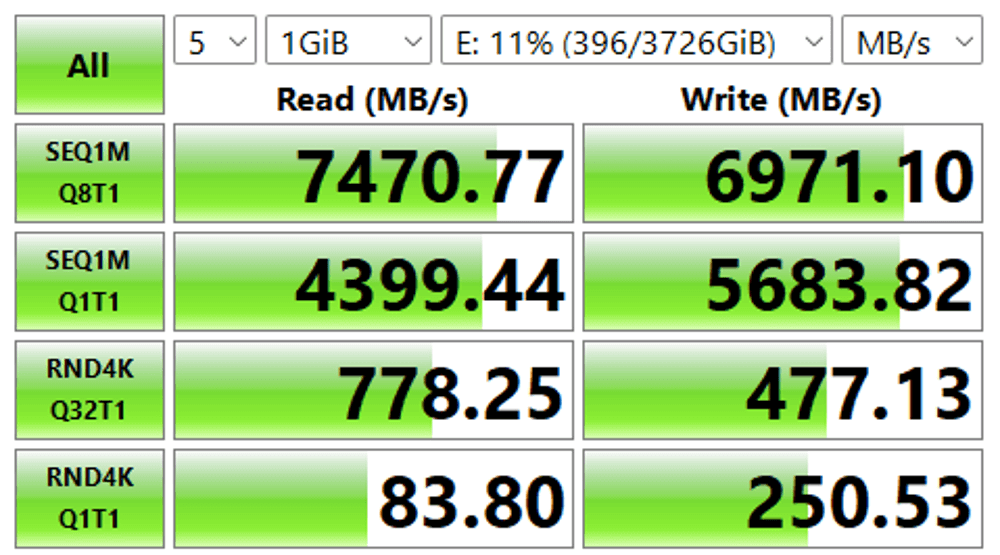 samsung 990 pro with heatsink benchmark