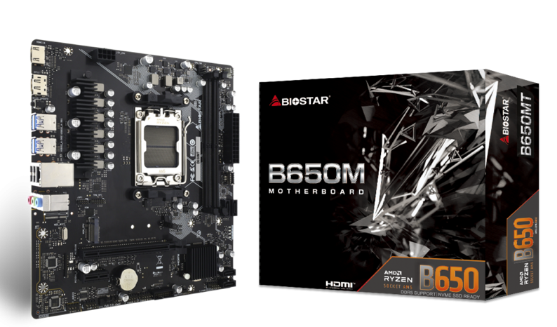 BIOSTAR presents the new B650MT motherboard with AMD Ryzen5 Pro7645 processor