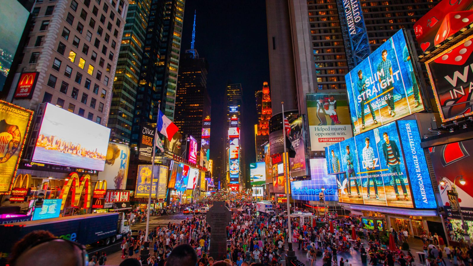 Quanto costa apparire sugli schermi di Times Square?