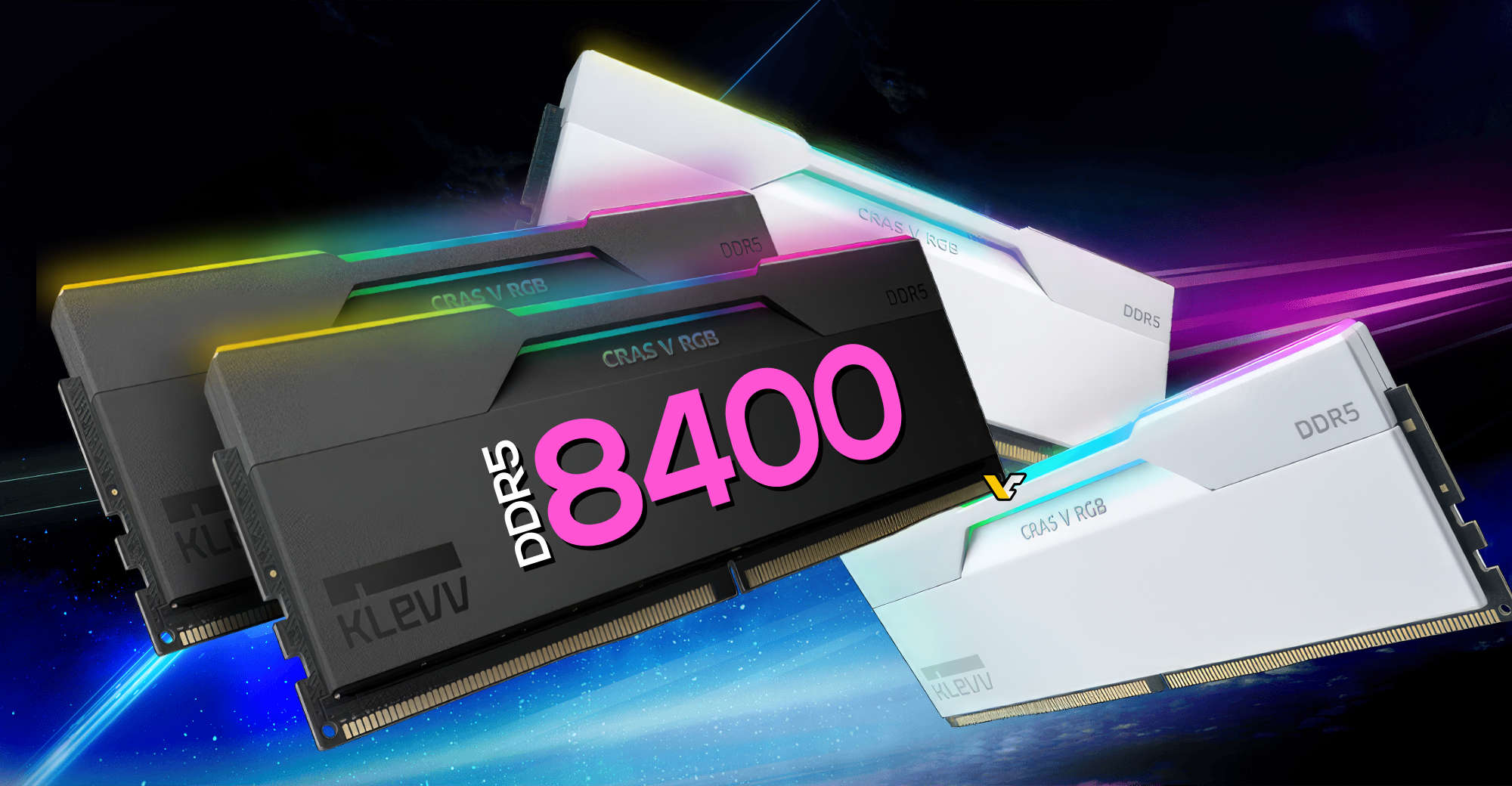 KLEVV presents the CRAS V RGB kit with DDR5-8400