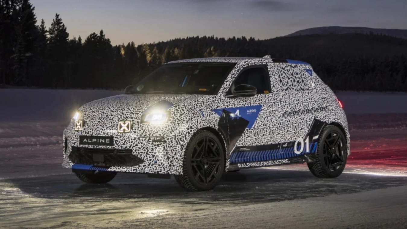 Alpine A290: the new electric sports car shows itself in winter tests
