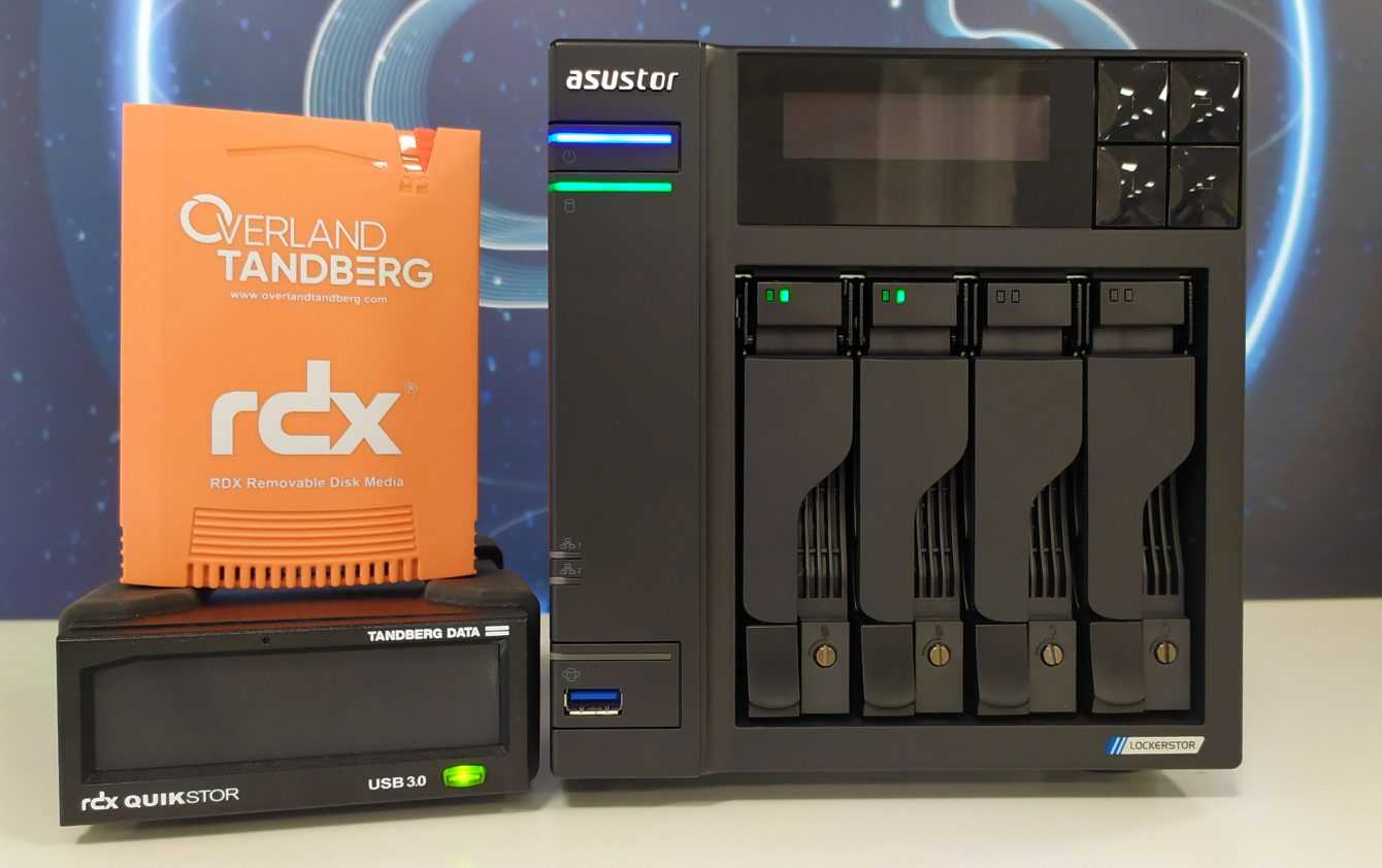 ASUSTOR NAS now support Overland-Tandberg's RDX QuikStor