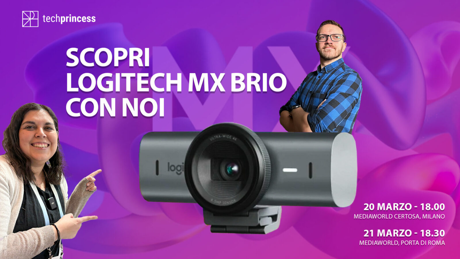 Scopri Logitech MX Brio con Techprincess thumbnail