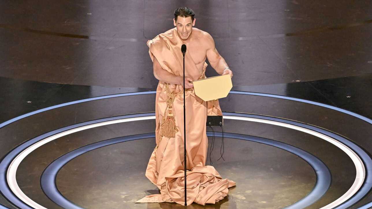 Oscar 2024 John Cena naked on stage for best costumes