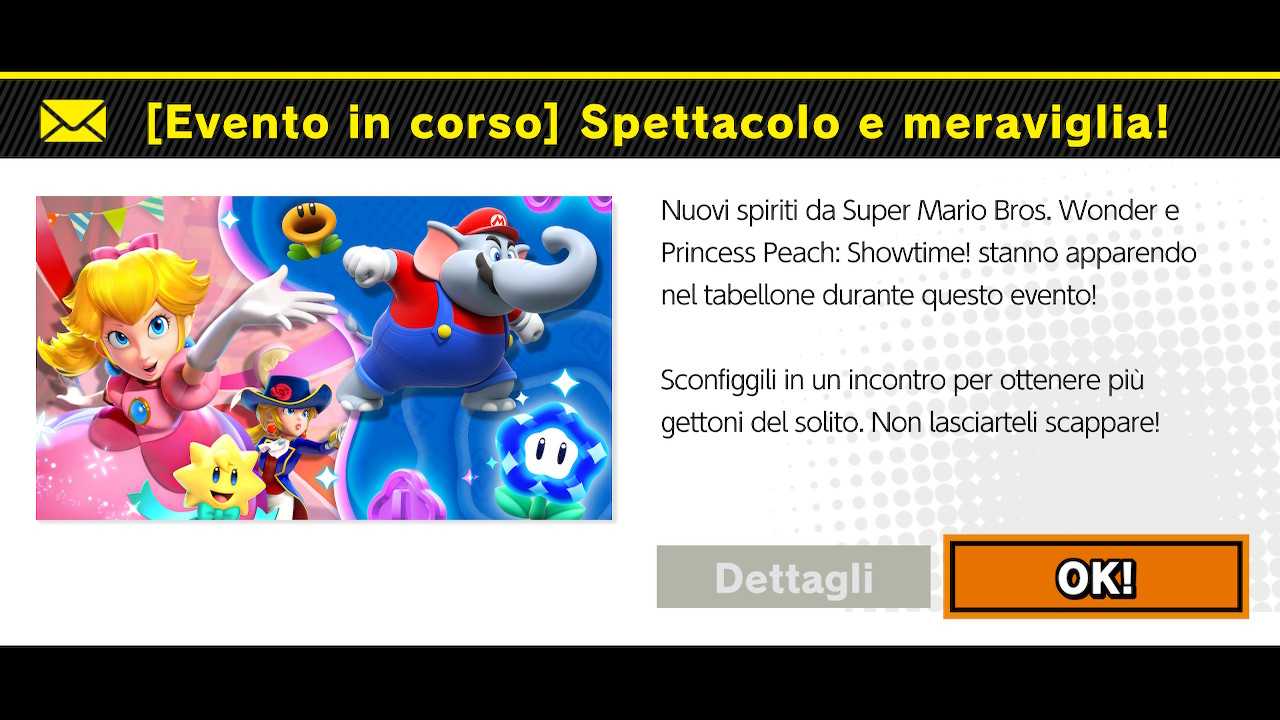Super Smash Bros Ultimate: evento per Princess Peach Showtime e Mario Wonder
